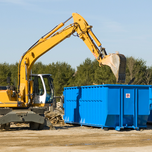 what size residential dumpster rentals are available in Williams County